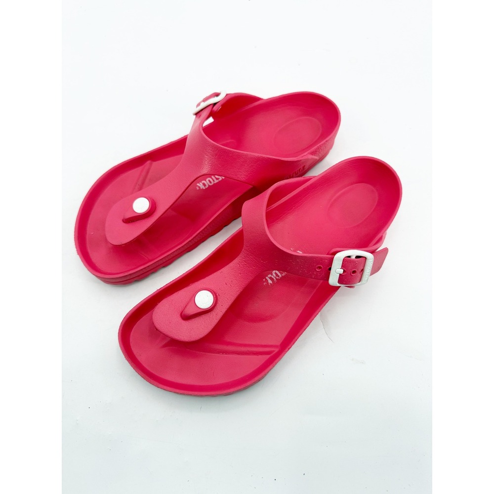 Birkenstock Gizeh EVA Pink Beetroot Thong Sandals Waterproof Shoes size 38 7 - Picture 4 of 12